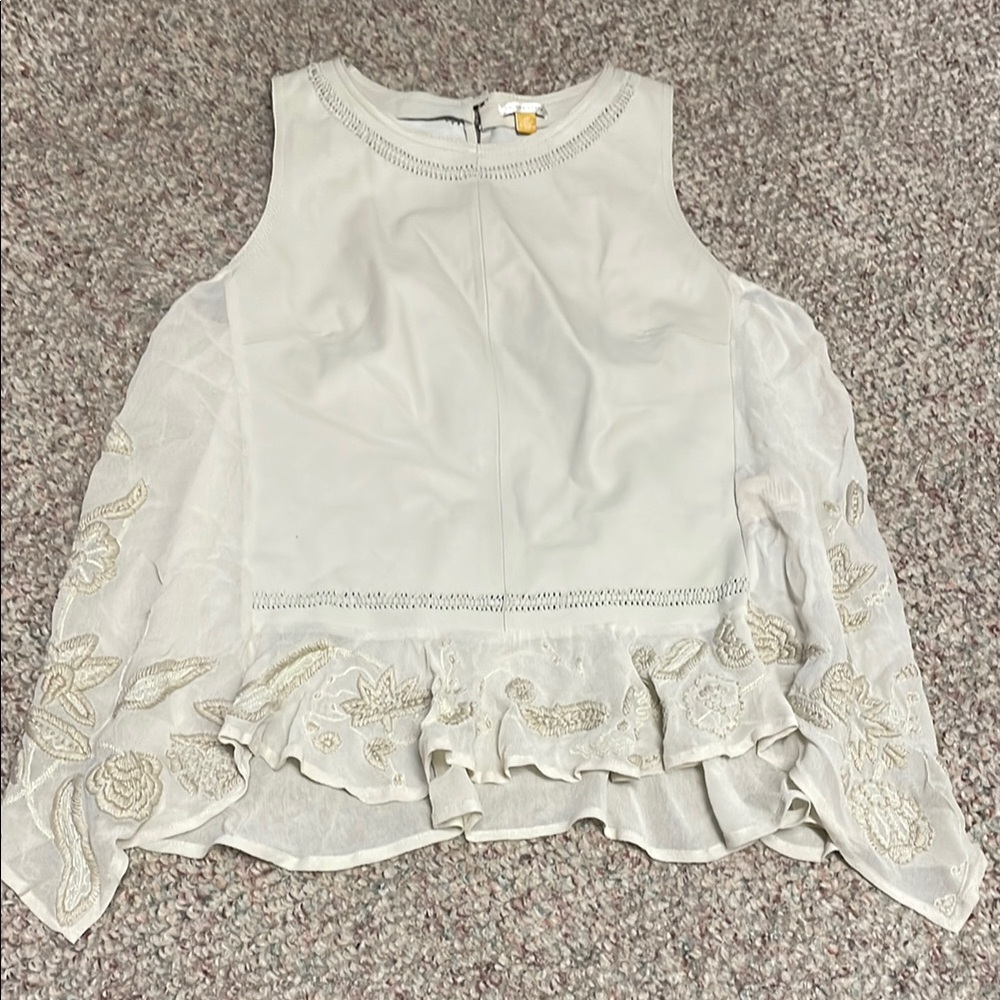 Leifsdottir leather Sleeveless Top